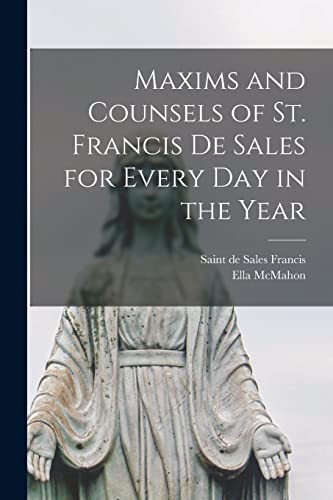 جلد کتاب Maxims and Counsels of St. Francis de Sales for Every Day of the Year