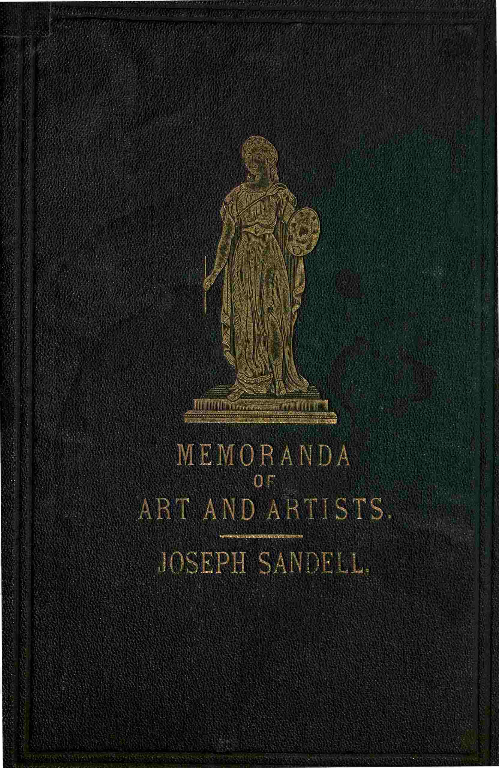 جلد کتاب Memoranda of Art and Artists