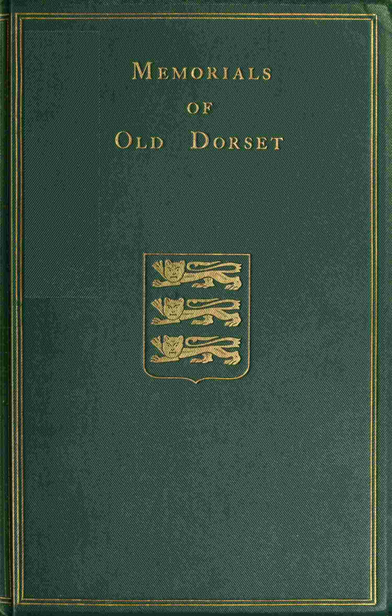 جلد کتاب Memorials of Old Dorset