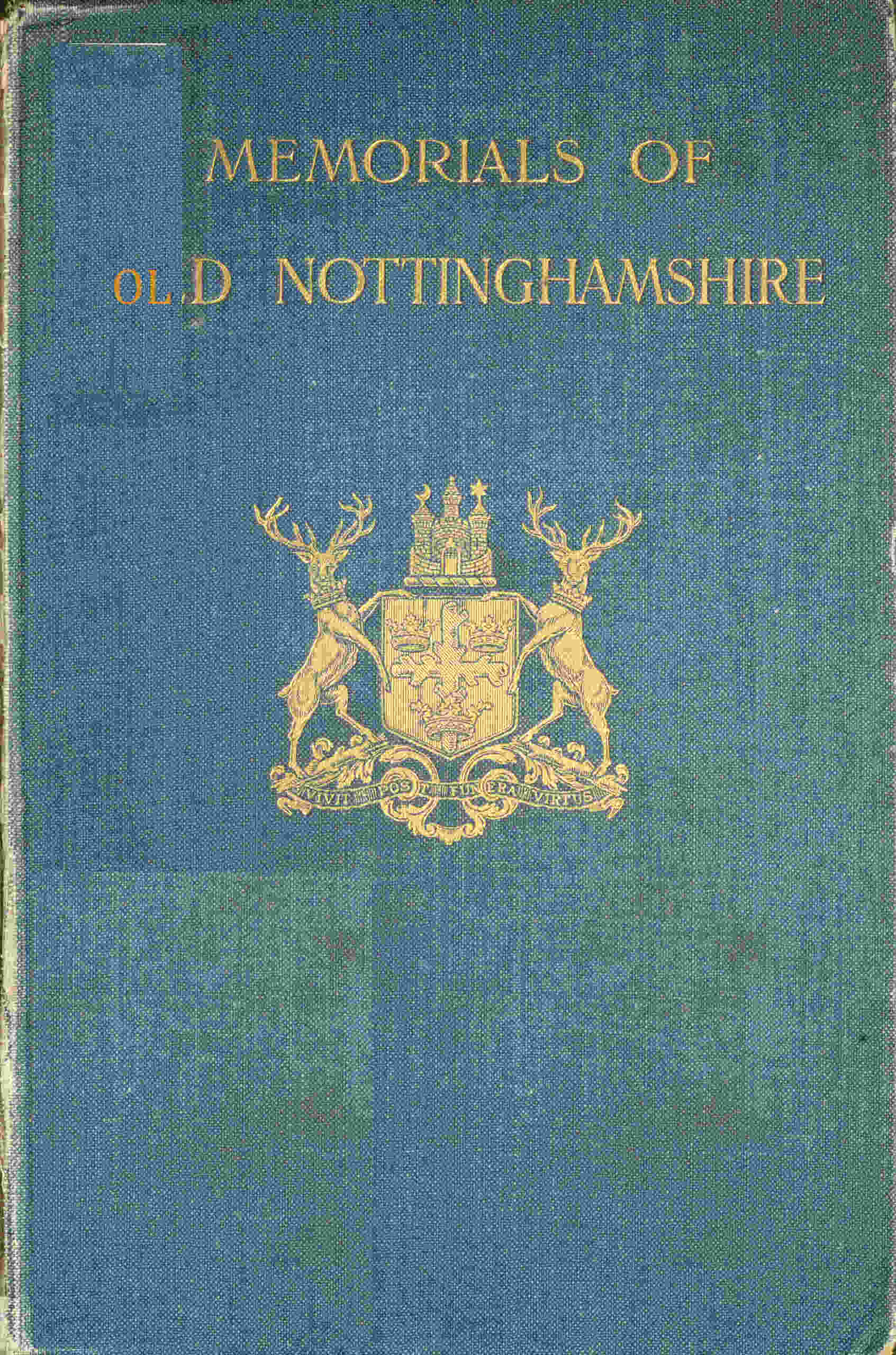 جلد کتاب Memorials of Old Nottinghamshire