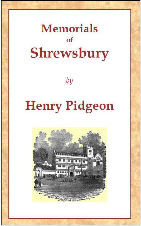 جلد کتاب Memorials of Shrewsbury