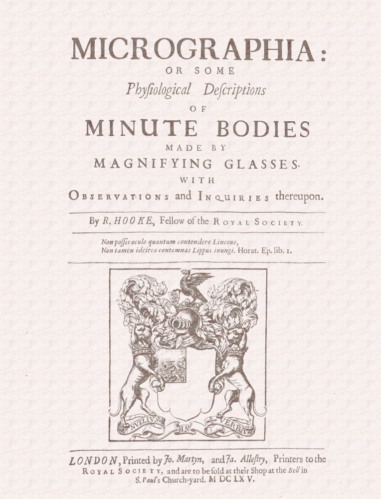 جلد کتاب Micrographia