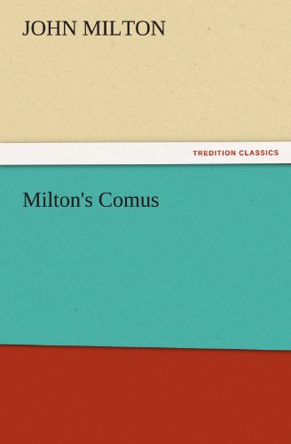 جلد کتاب Milton's Comus