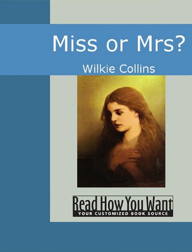جلد کتاب Miss or Mrs.?