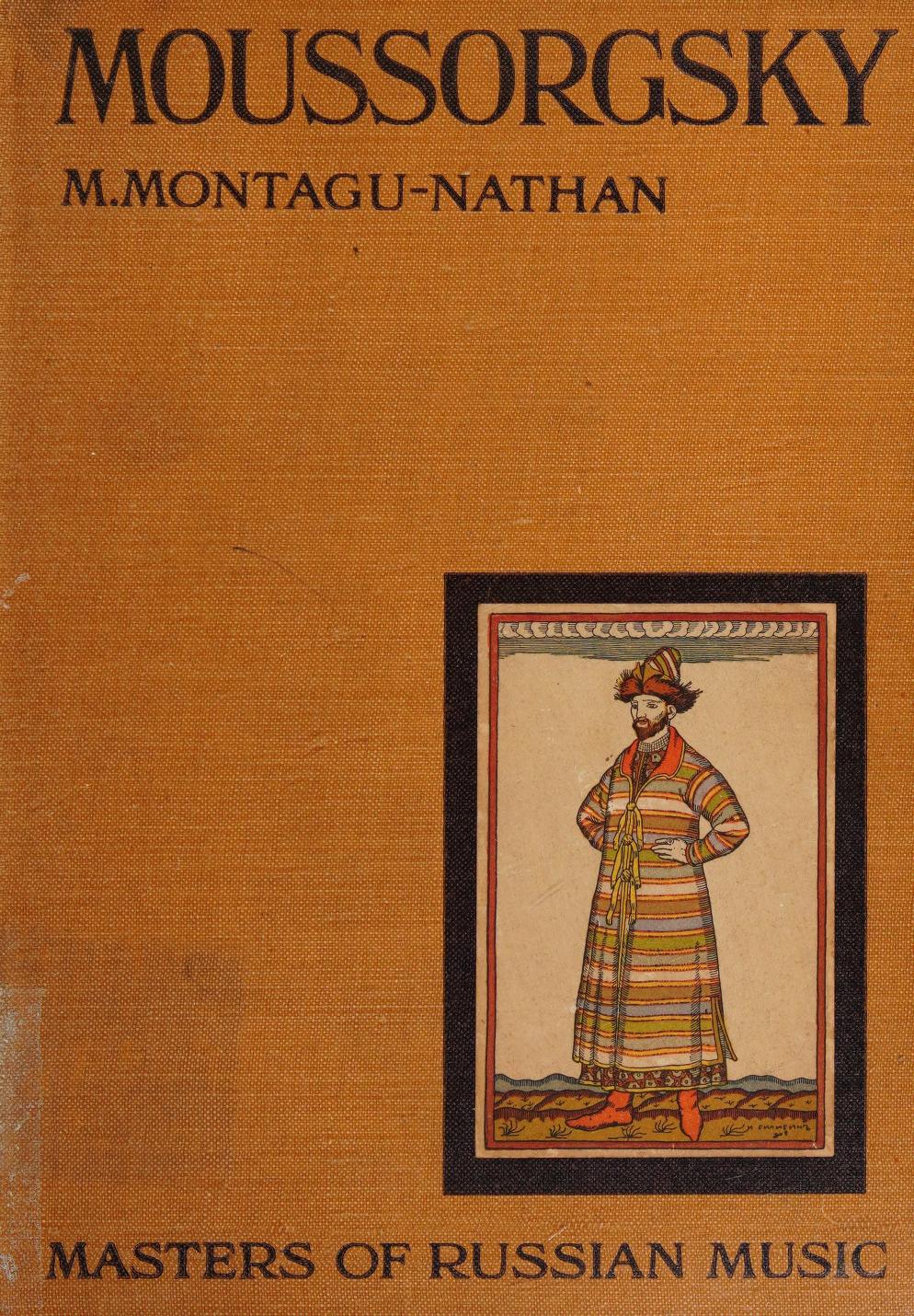جلد کتاب Moussorgsky