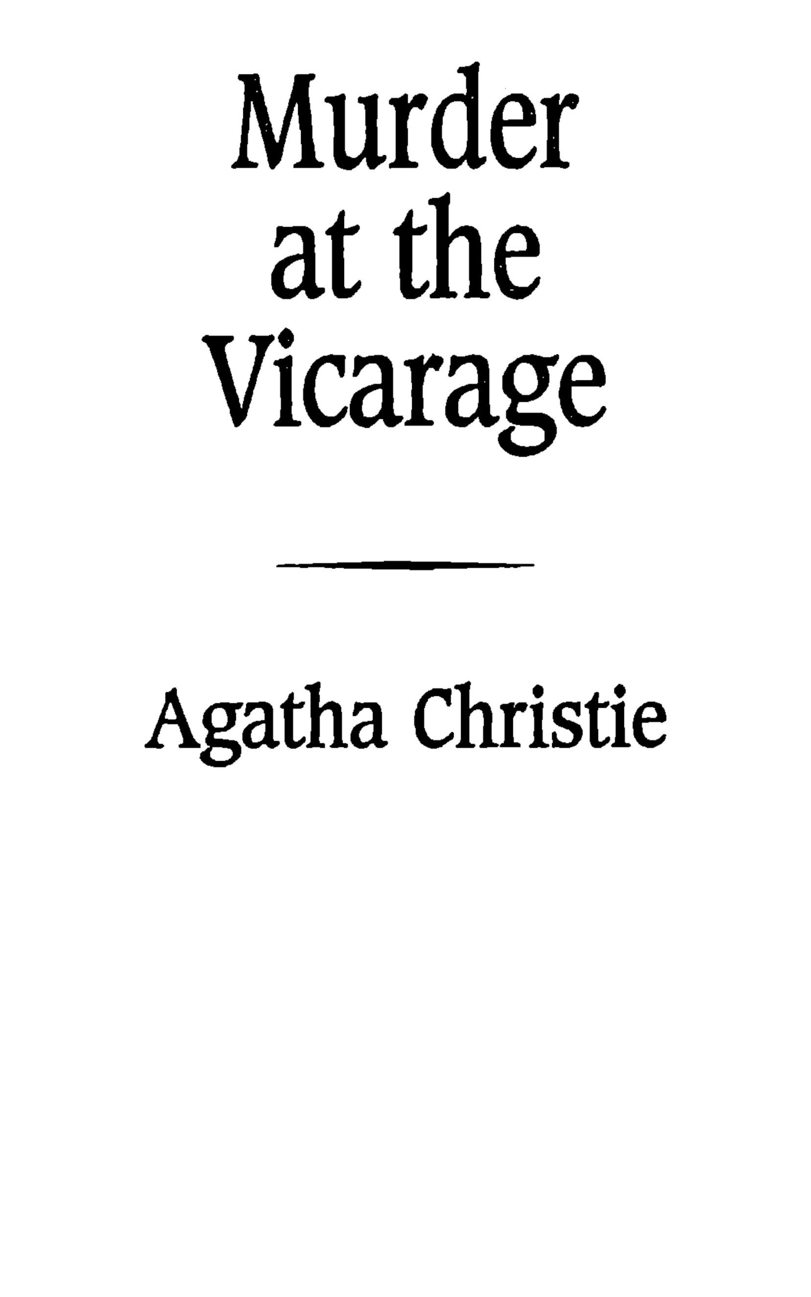 جلد کتاب The Murder at the Vicarage