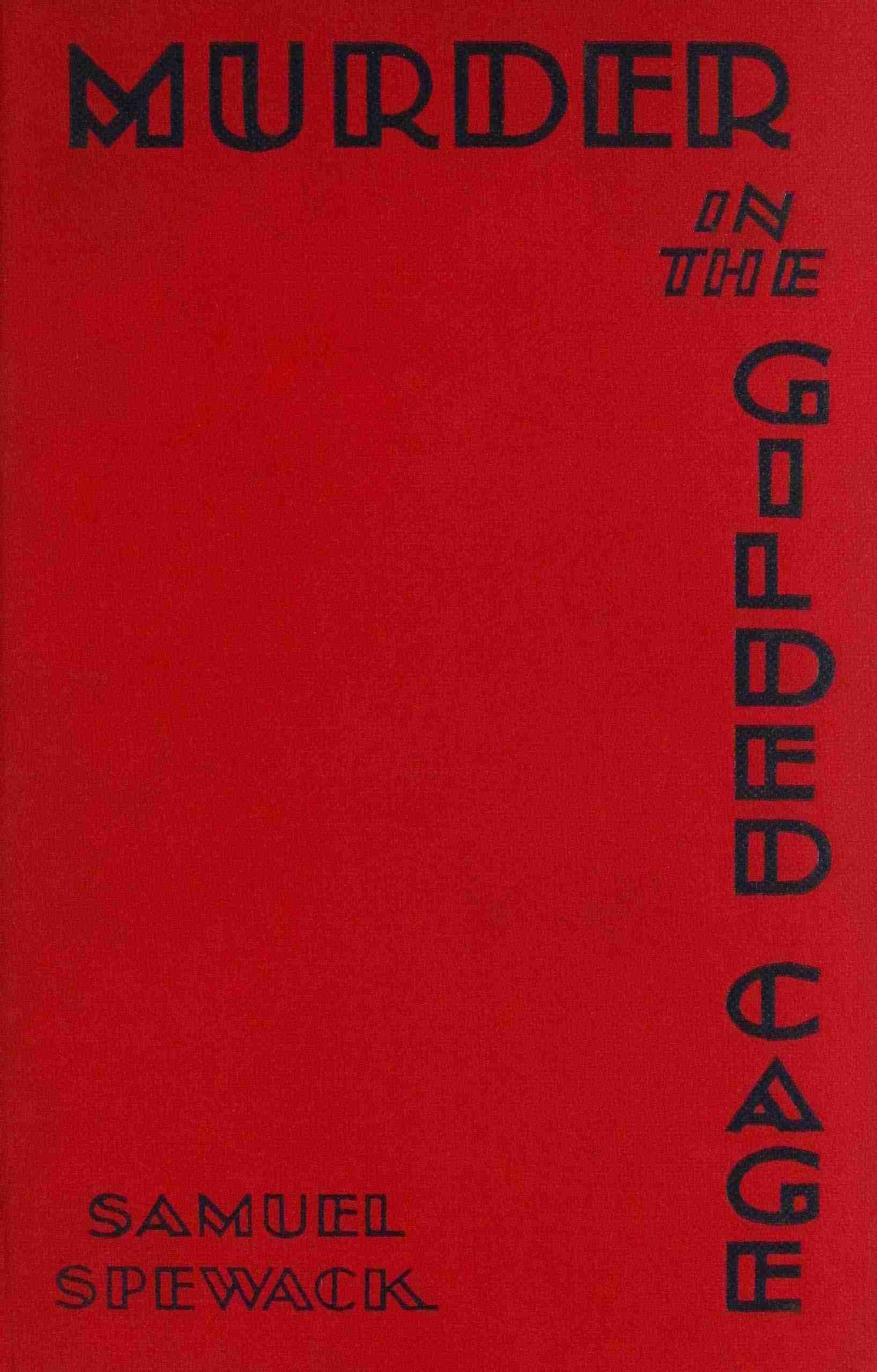 جلد کتاب Murder in the Gilded Cage