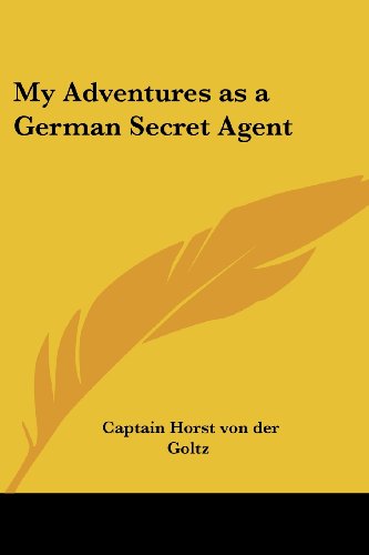 جلد کتاب My Adventures as a German Secret Agent