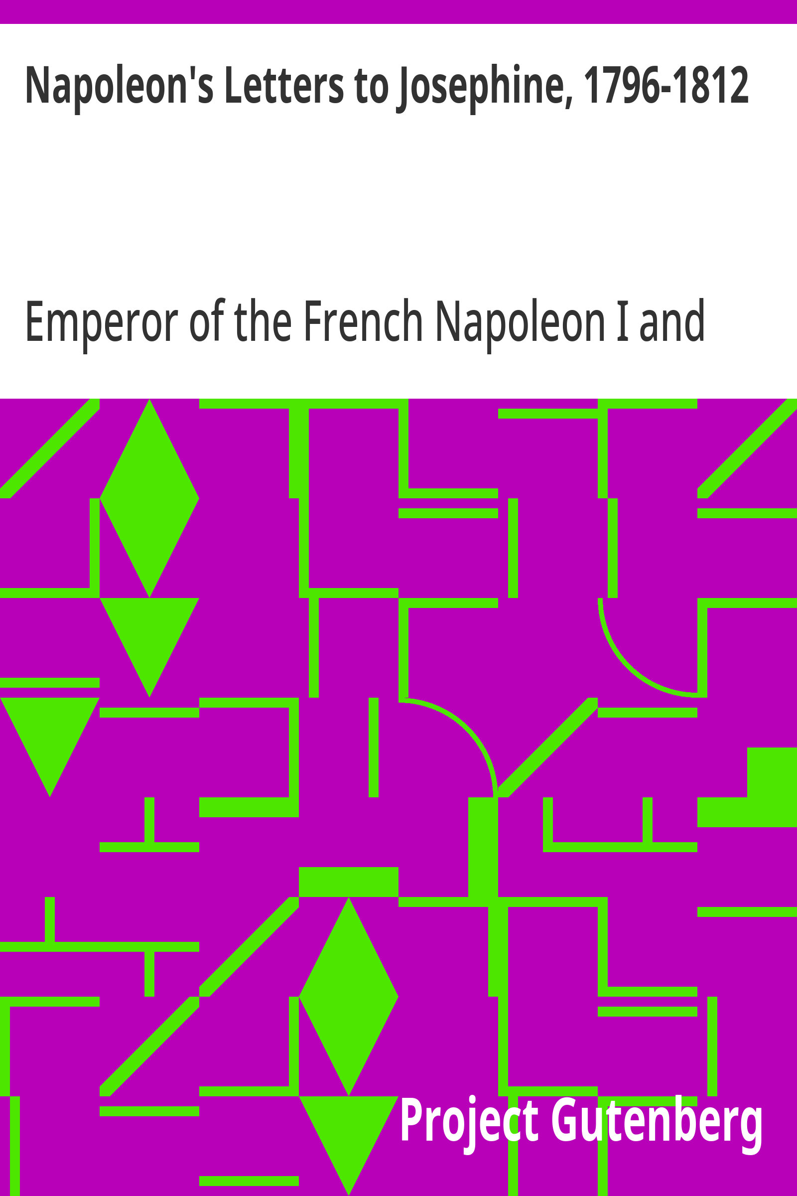 جلد کتاب Napoleon's Letters to Josephine