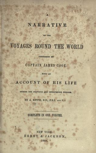 جلد کتاب Narrative of the Voyages Round the World, Performed by Captain James Cook