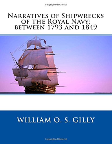 جلد کتاب Narratives of Shipwrecks of the Royal Navy; between 1793 and 1849