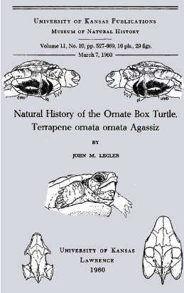 جلد کتاب Natural History of the Ornate Box Turtle