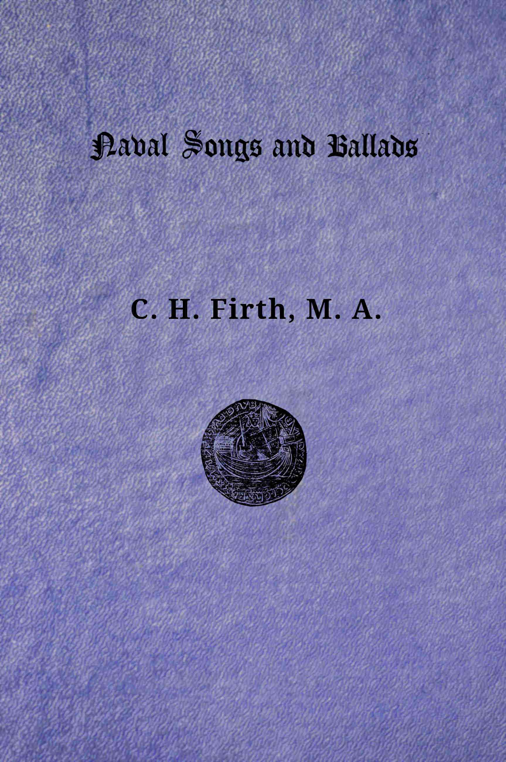 جلد کتاب Naval Songs and Ballads