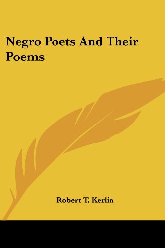جلد کتاب Negro Poets and Their Poems