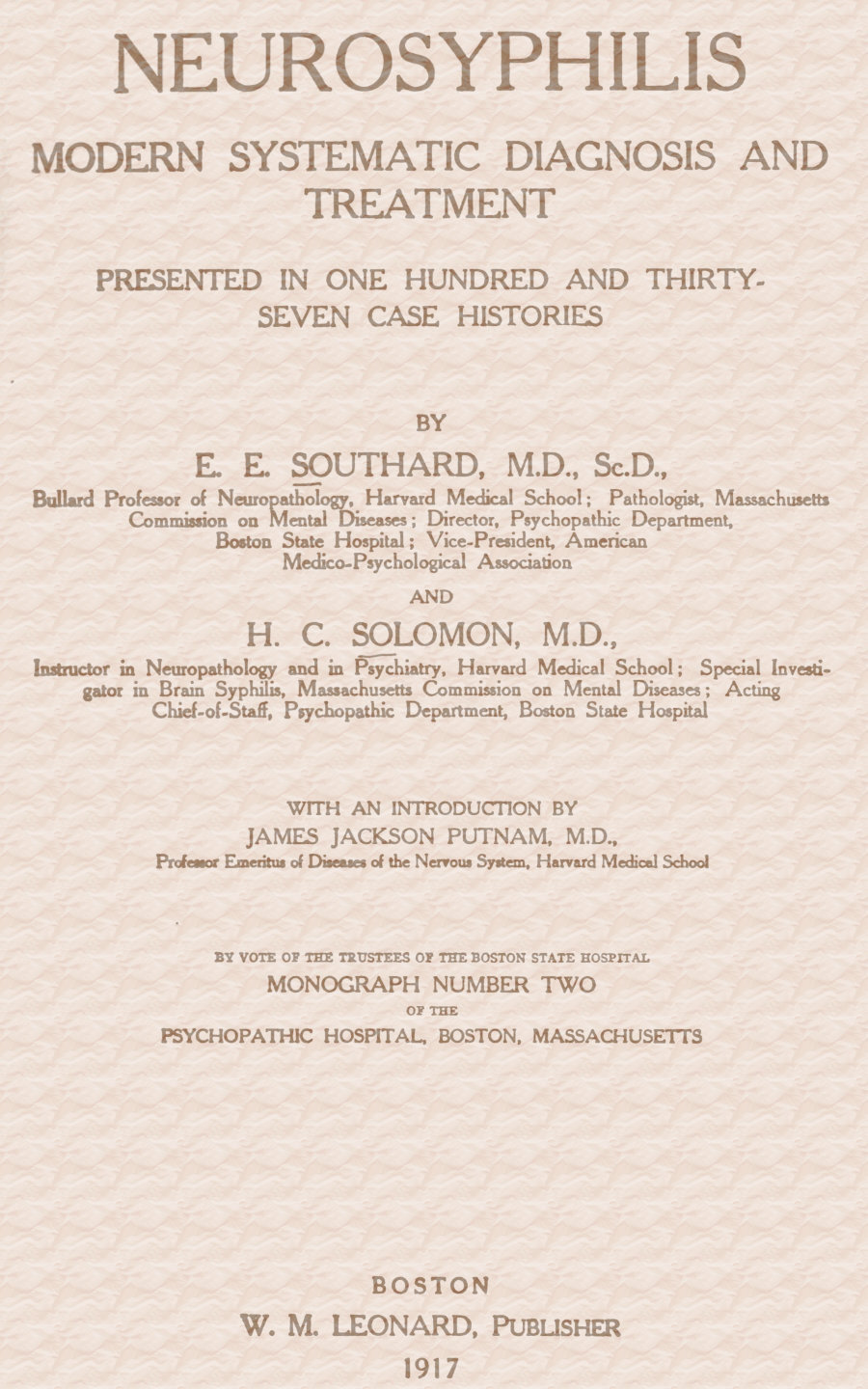 جلد کتاب Neurosyphilis
