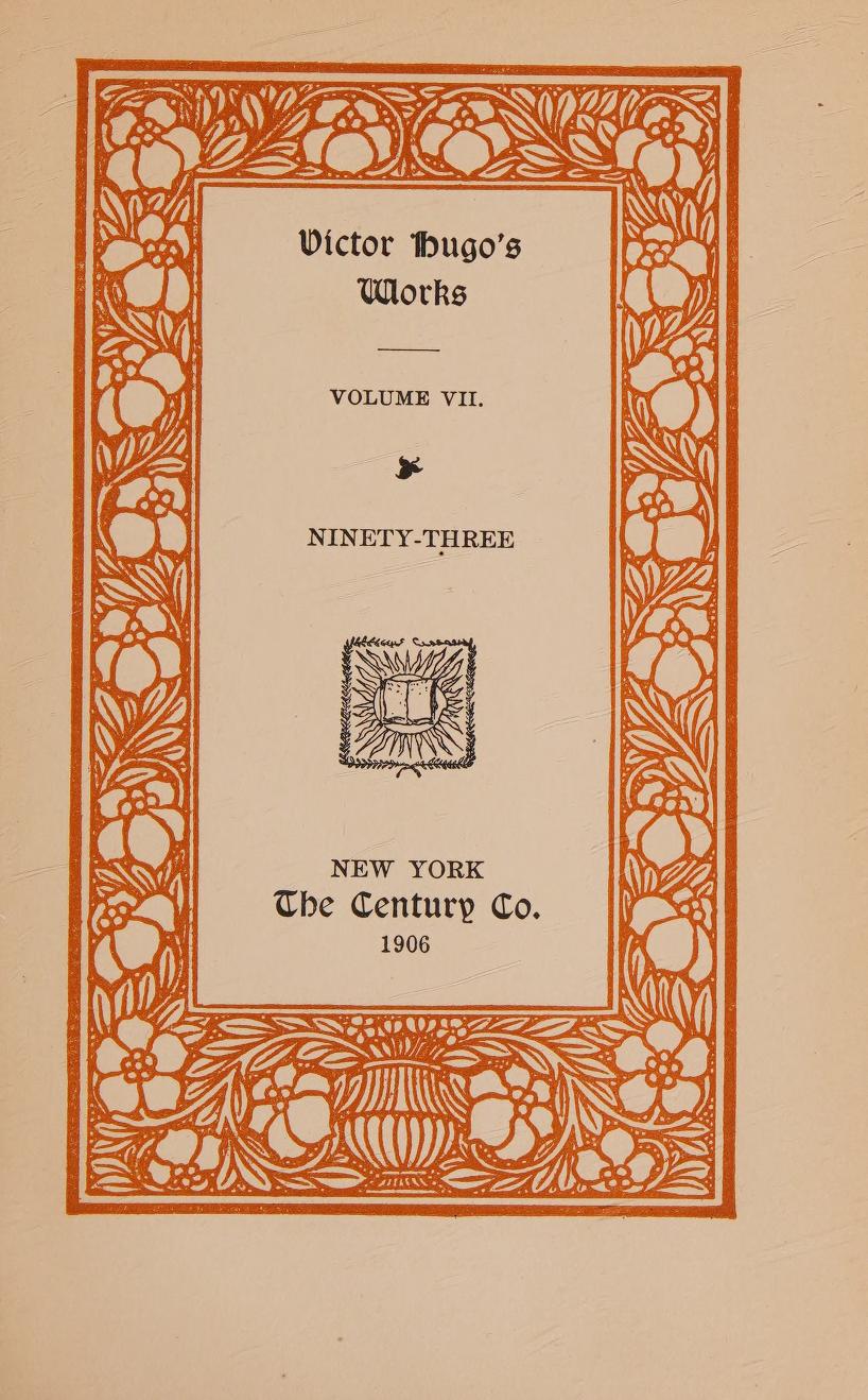 جلد کتاب Ninety-Three