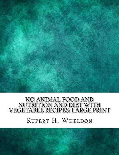 جلد کتاب No Animal Food; and Nutrition and Diet