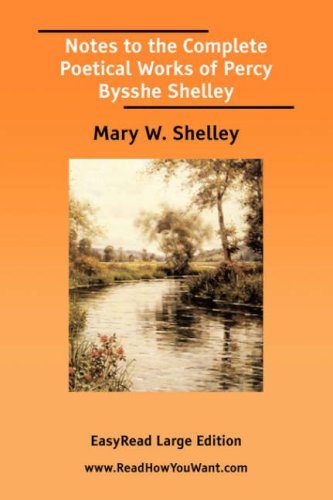 جلد کتاب Notes to the Complete Poetical Works of Percy Bysshe Shelley