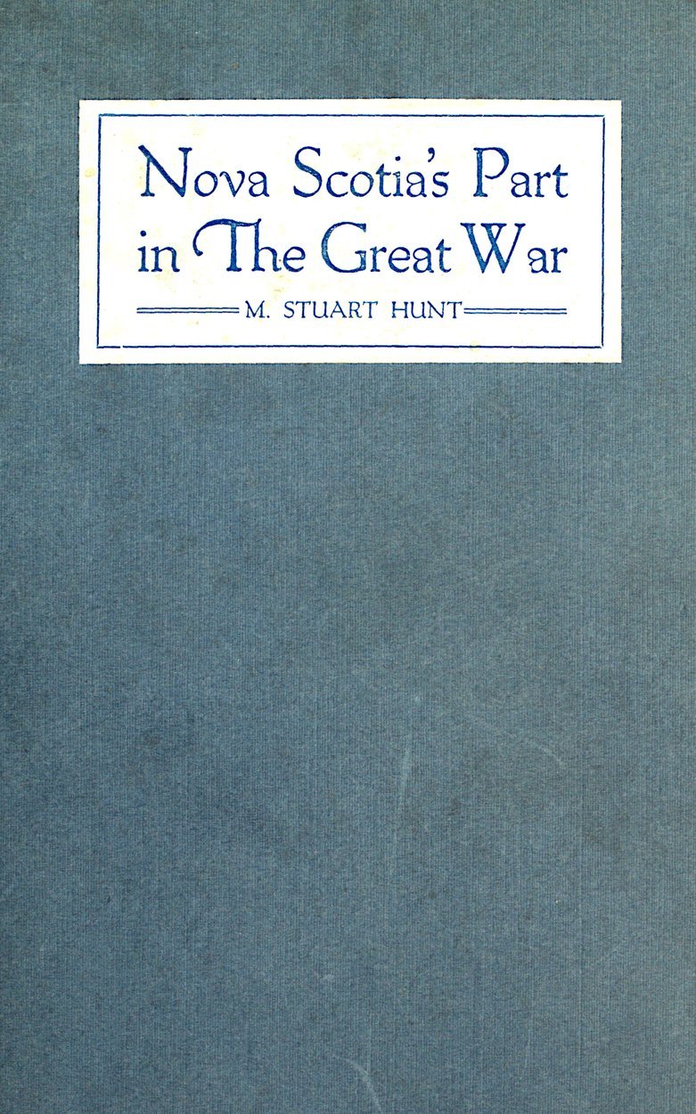 جلد کتاب Nova Scotia's Part in the Great War