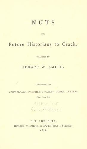 جلد کتاب Nuts for Future Historians to Crack
