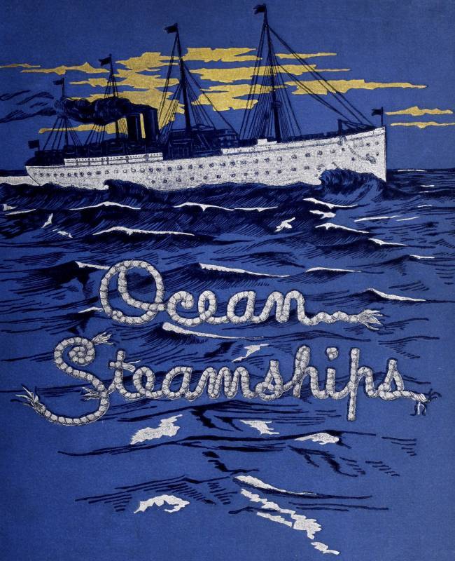 جلد کتاب Ocean Steamships