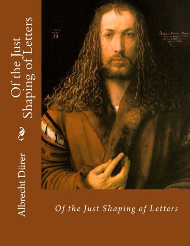 جلد کتاب Of the Just Shaping of Letters