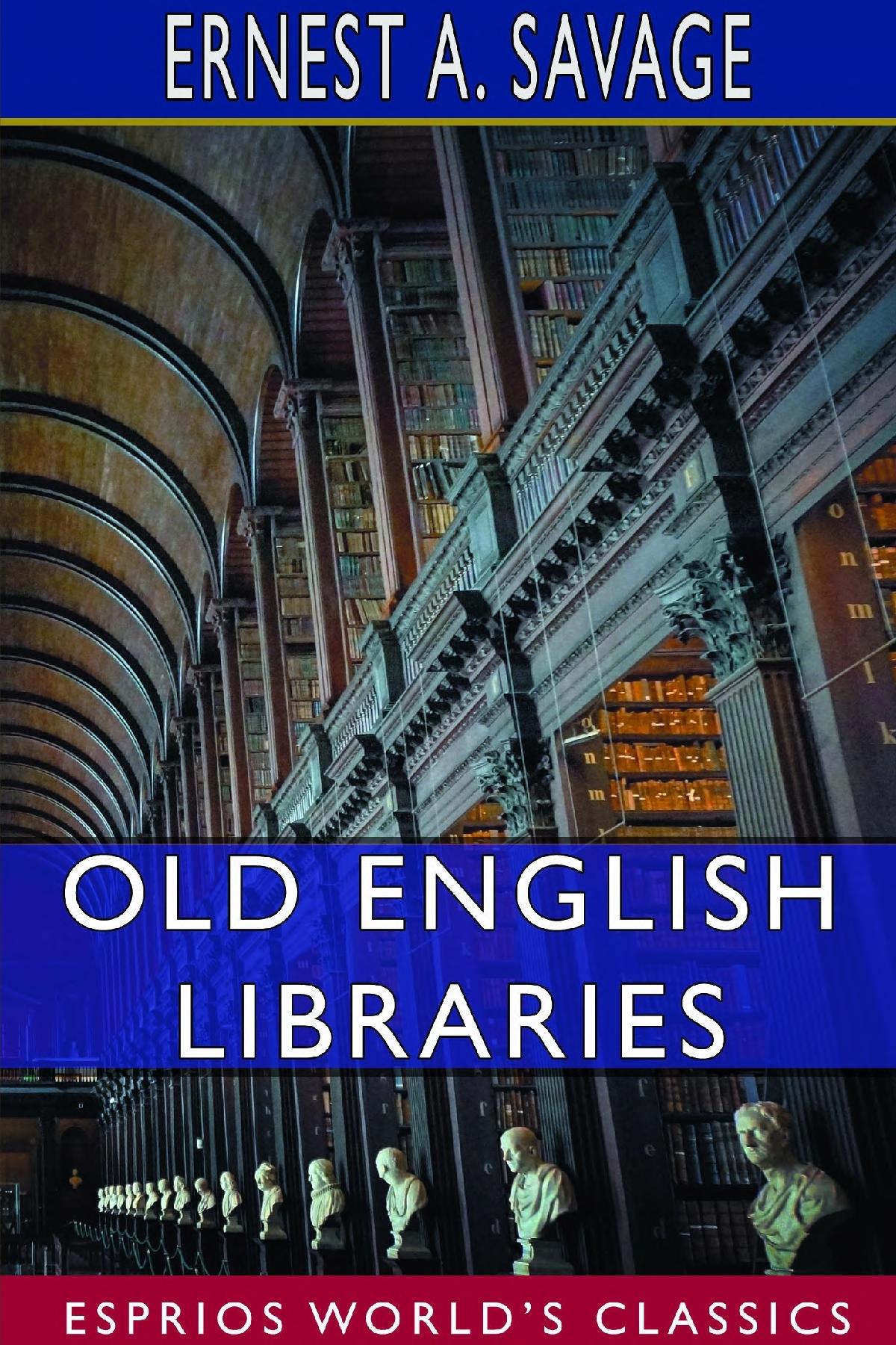 جلد کتاب Old English Libraries