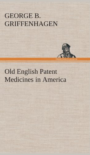 جلد کتاب Old English Patent Medicines in America