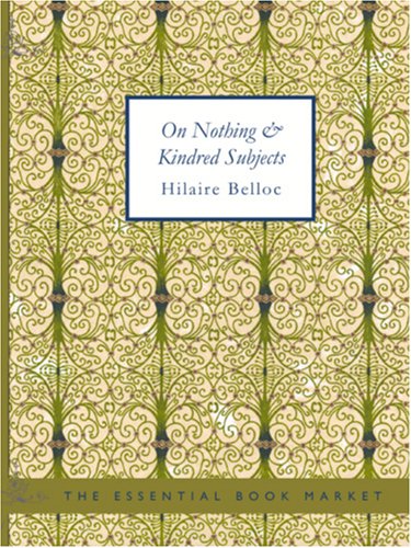 جلد کتاب On Nothing & Kindred Subjects