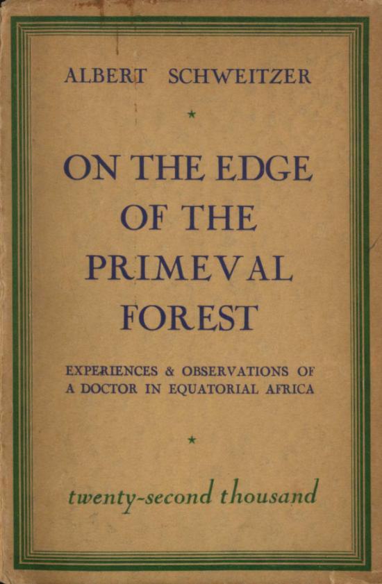 جلد کتاب On the edge of the primeval forest