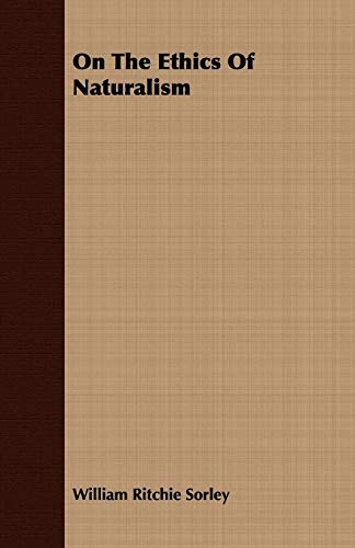 جلد کتاب On the Ethics of Naturalism