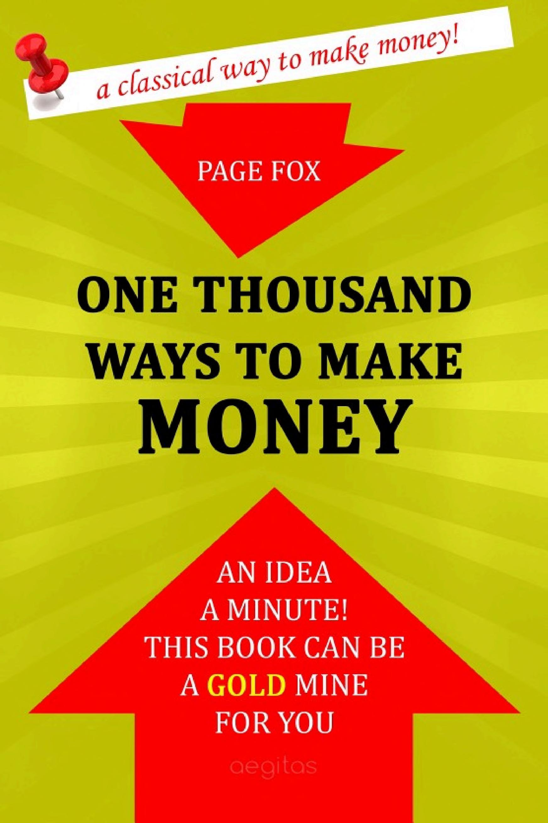 جلد کتاب One Thousand Ways to Make Money