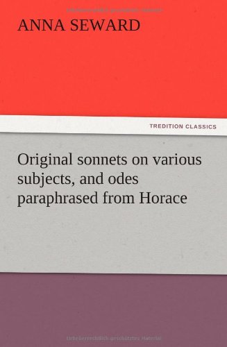جلد کتاب Original Sonnets on Various Subjects