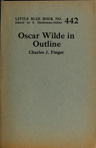 جلد کتاب Oscar Wilde in Outline