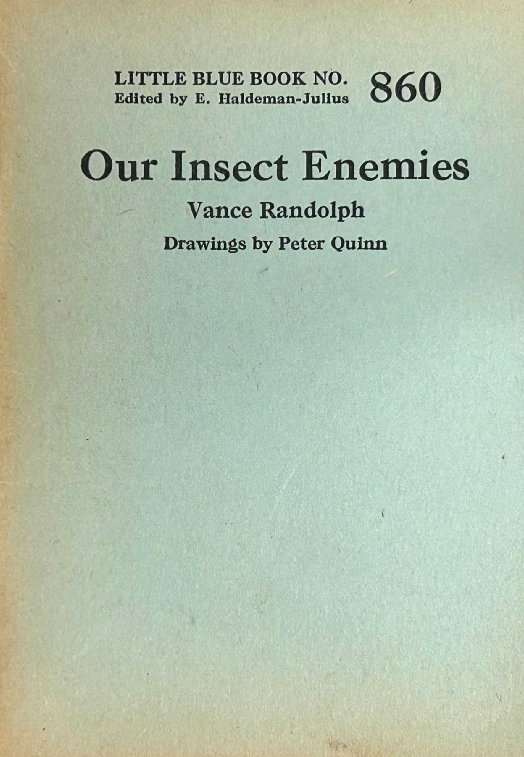 جلد کتاب Our Insect Enemies