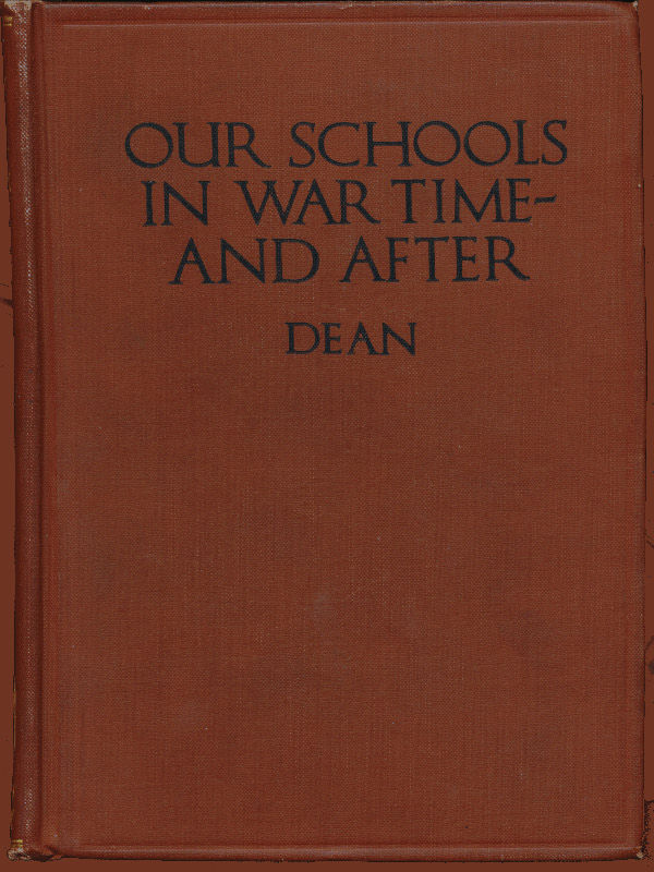جلد کتاب Our Schools in War Time—and After