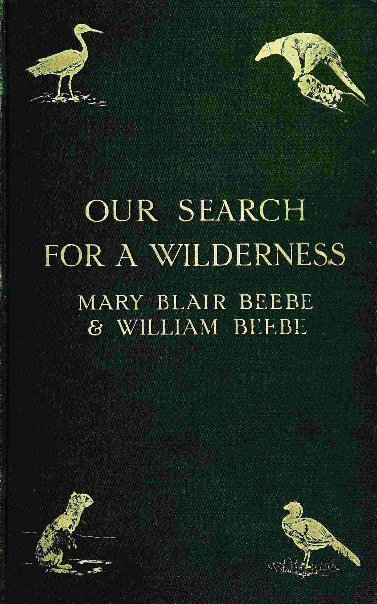جلد کتاب Our Search for a Wilderness