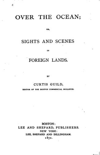 جلد کتاب Over the Ocean; or, Sights and Scenes in Foreign Lands