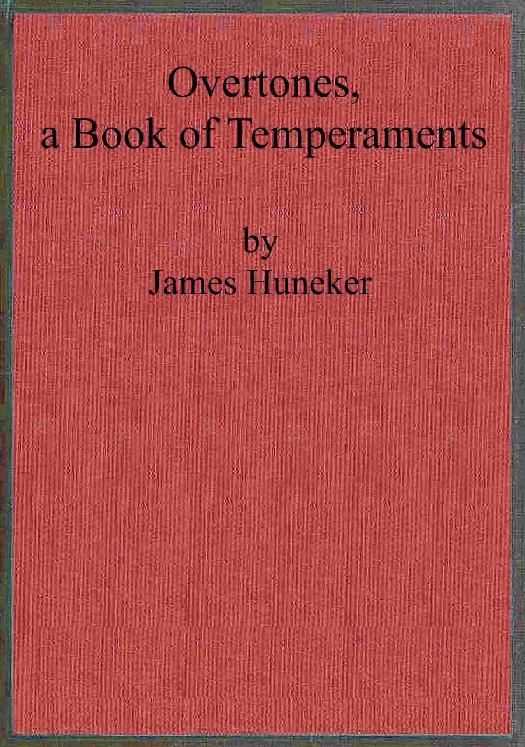 جلد کتاب Overtones, a Book of Temperaments