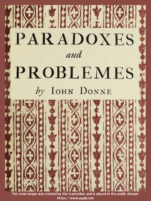 جلد کتاب Paradoxes and Problemes