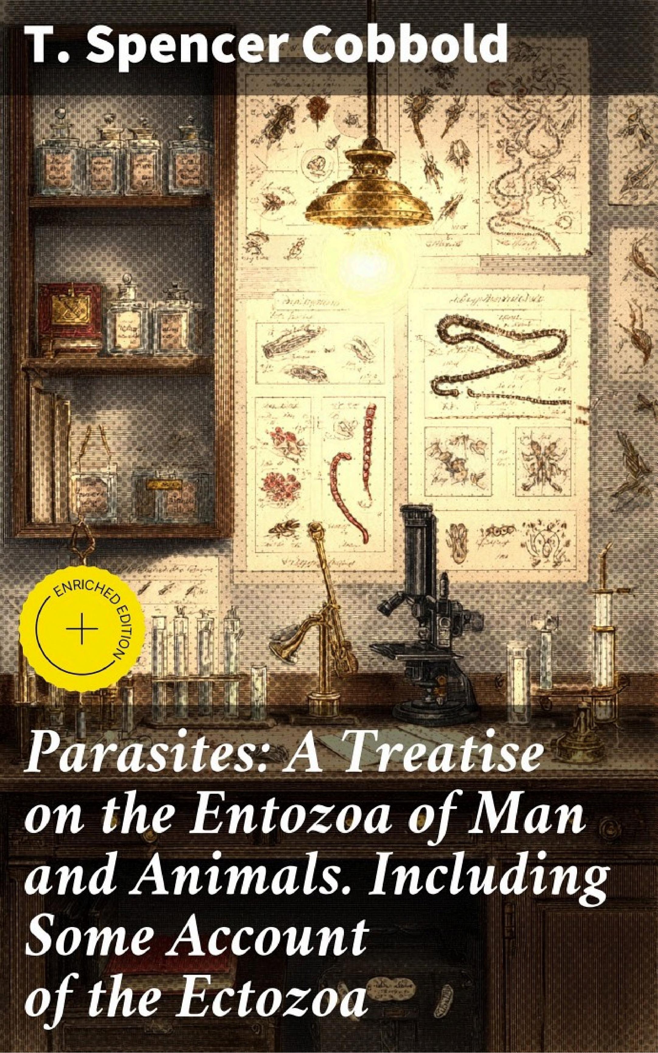 جلد کتاب Parasites: A Treatise on the Entozoa of Man and Animals