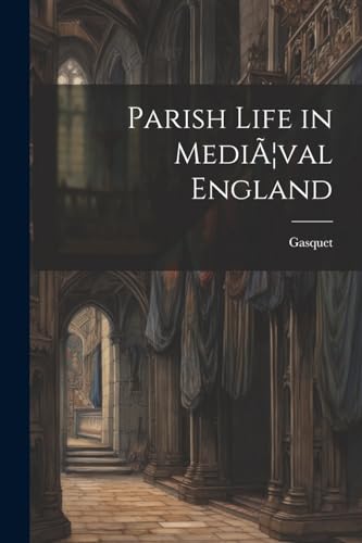 جلد کتاب Parish life in mediæval England