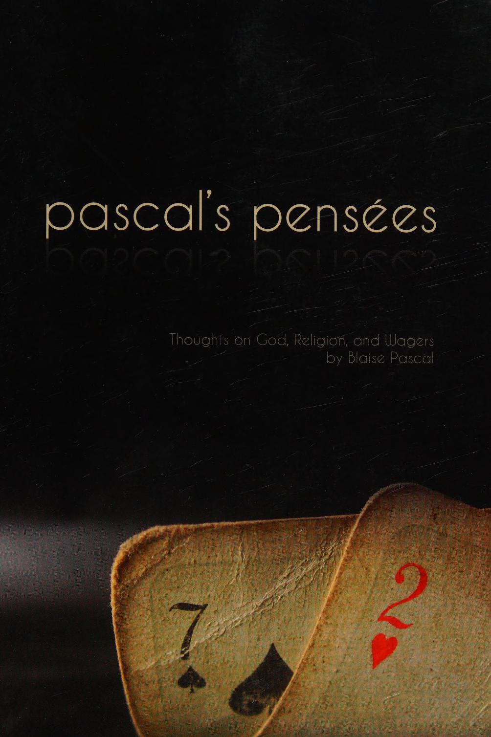 جلد کتاب Pascal's Pensées