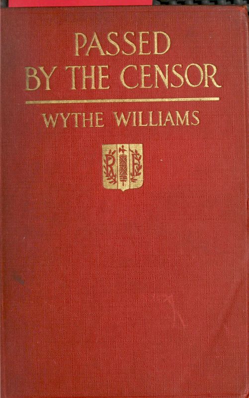 جلد کتاب Passed by the censor