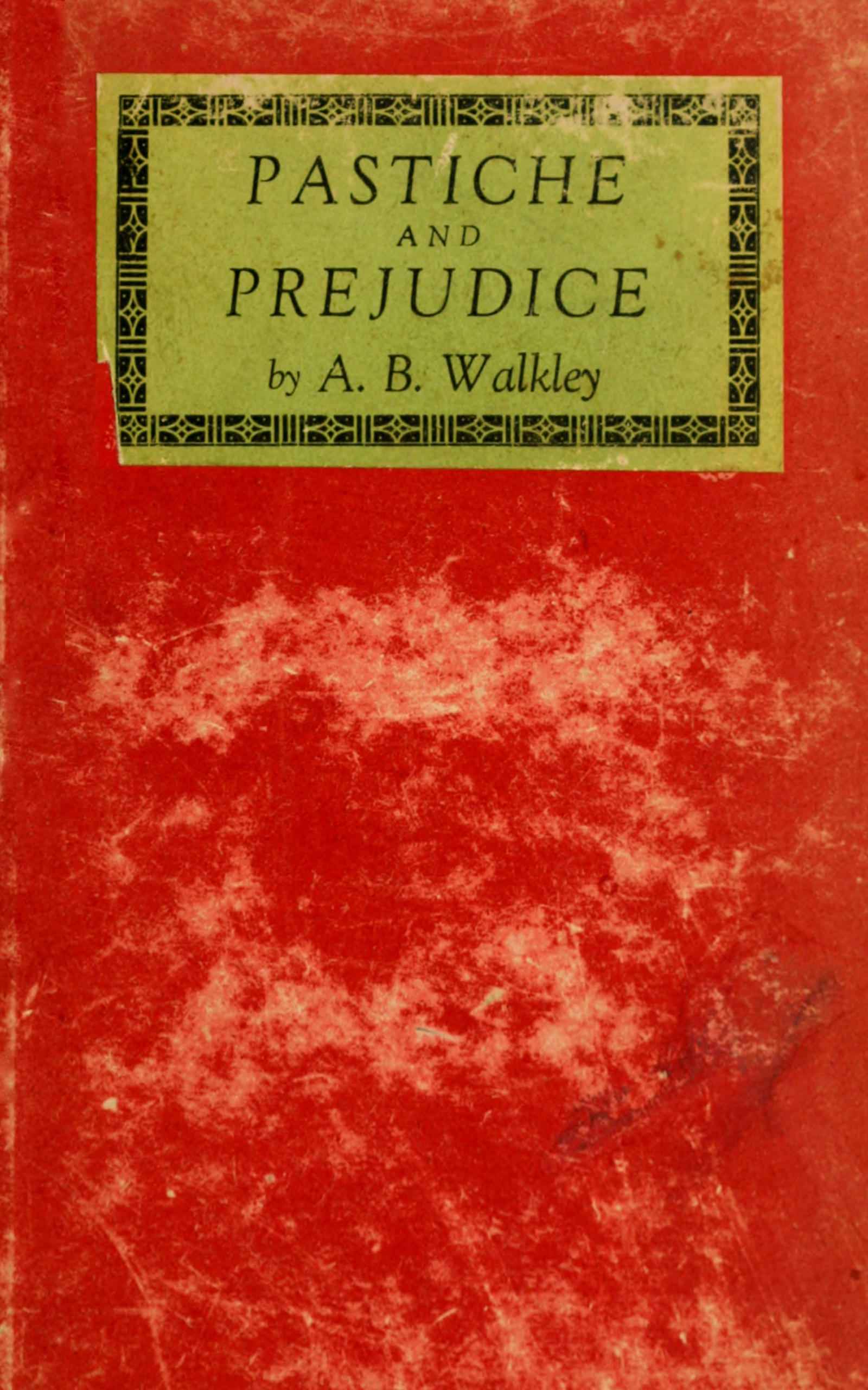 جلد کتاب Pastiche and prejudice