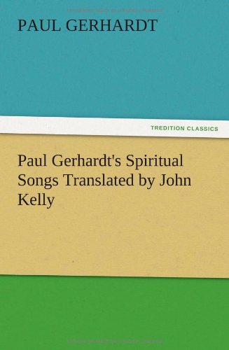 جلد کتاب Paul Gerhardt's Spiritual Songs