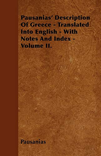 جلد کتاب Pausanias' Description of Greece, Volume II