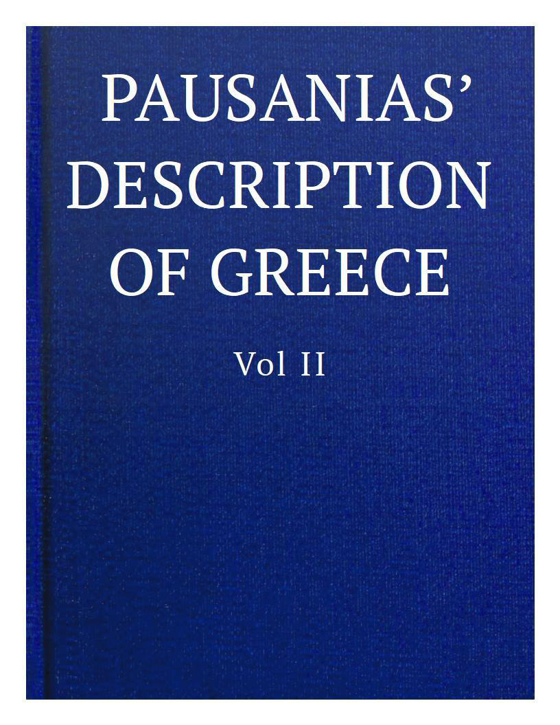 جلد کتاب Pausanias' Description of Greece, Volume II