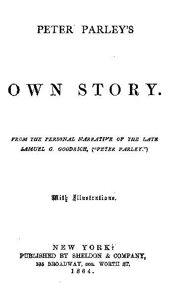 جلد کتاب Peter Parley's Own Story