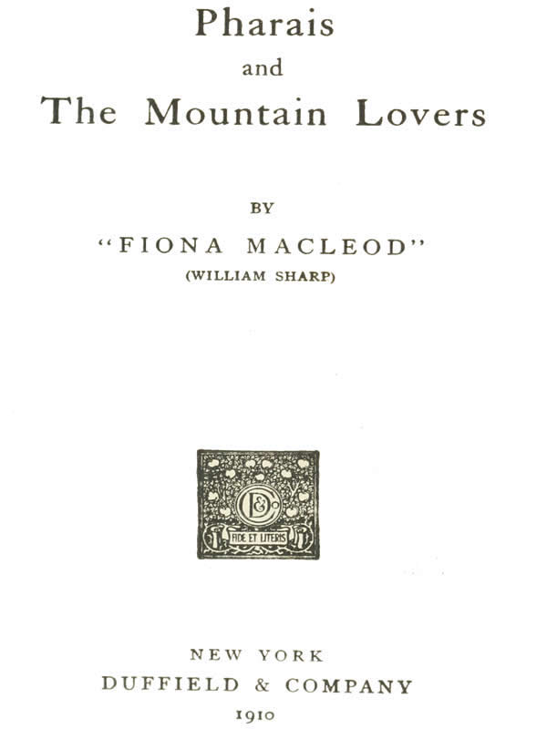 جلد کتاب Pharais; and, The Mountain Lovers